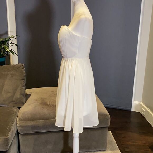 Women’s Elegant Ivory Short Prom Party Formal Dress Size S NWT **READ FLAW - Picture 5 of 11